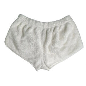 Aerie Women’s L White Faux Fur Lounge Shorts